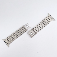 Luxus Herren Business Metal Armband Neues Edelstahl Link Armband für Smartwatch Passend für Apple Ultra 49mm 45mm 44mm 42mm