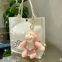 Breloques de sac à dos en gros, ornements en peluche de chimpanzé doux, porte-clés, jouets, pendentifs, animaux en peluche, jouets, porte-clés de gorille