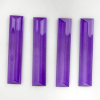 Pièces de lustre de couleur violette, prismes en cristal de forme rectangulaire MH-12052