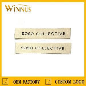 Tùy Chỉnh In Logo Riêng May Trong Quần Áo May Mặc T Áo Sơ Mi Rửa Chăm Sóc 100% <span class=keywords><strong>Cotton</strong></span> Hữu Cơ Twill Nhãn Cho Quần Áo Trẻ Em - Product Image 2