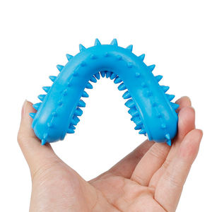 Denti resistenti ai morsi pulizia a forma di osso in gomma da masticare TPR cane giocattolo - Product Image 4