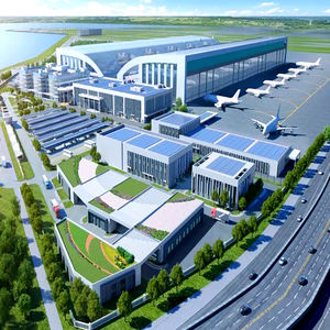 تصميم حديث قوي الصلب الطائرات الحظيرة الجاهزة بناء مصنع المعادن الجاهزة ضوء الهيكل الصلب الجاهزة - Product Image 1