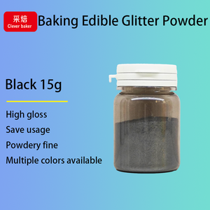 Poudre de paillettes comestible Halal noire 15g/bouteille <span class=keywords><strong>pour</strong></span> cocktails, champagne, boissons, vin - <span class=keywords><strong>Pour</strong></span> usage <span class=keywords><strong>alimentaire</strong></span> - Product Image 1