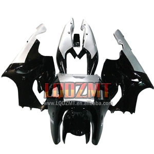Carenado para <span class=keywords><strong>KAWASAKI</strong></span> <span class=keywords><strong>NINJA</strong></span> ZX750 ZX 7R 750 1996 1997 1998 <span class=keywords><strong>ZX7R</strong></span> <span class=keywords><strong>1999</strong></span> 191LQ.45 ZX 7 R 25 00 01 02 Negro plata 03 Bodys - Product Image 1