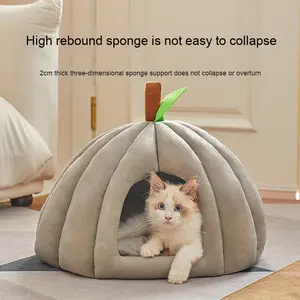 Cama gruesa <span class=keywords><strong>para</strong></span> mascotas <span class=keywords><strong>de</strong></span> calabaza <span class=keywords><strong>para</strong></span> todas las estaciones con patrón <span class=keywords><strong>de</strong></span> animales <span class=keywords><strong>para</strong></span> dormir seguro <span class=keywords><strong>Casa</strong></span> <span class=keywords><strong>de</strong></span> refugio Cama <span class=keywords><strong>de</strong></span> invierno <span class=keywords><strong>para</strong></span> gatos y perros - Product Image 3