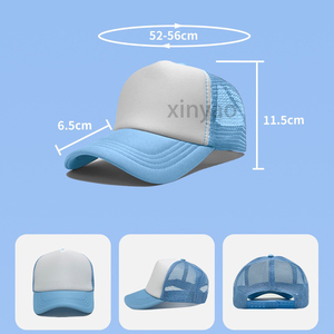 Custom Logo Two-Tone Blank Foam Truck Driver's <strong>Cap</strong> 5-panel Plain Mesh Back Baseball <strong>Caps</strong> Kids Trucker <strong>Hat</strong> with Adjustable Straps - Product Image 6
