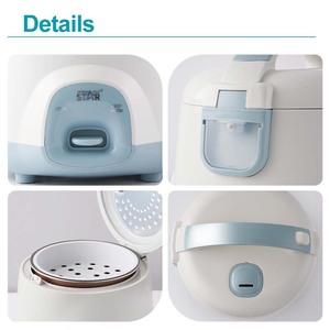 Winningstar Electric Rice Cooker 2L Dual Temperature Control Multifunctional <b>Drum</b> Shape Light Blue <b>Plastic</b> Housing - Product Image 3