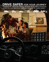 Panel de Interruptores Inalámbrico de 8 Canales para Jeep, UTV, Camioneta, con Retroiluminación RGB, Interruptor Momentáneo, Flash Estroboscópico, 12V/24V, Sistema de Control Inteligente con APP