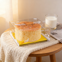 Scatola Pieghevole Personalizzata in PET per Torte con Finestra Trasparente, Stampa Goffrata e Laminazione Lucida per Alimenti