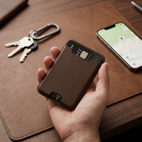 Casing dompet GPS tracker 4 buah, pelacak lokal, kalung dengan dudukan untuk AirTag/GPS tracker, 2 silikon universal