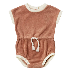 Unisex Baby Boys Girls Terry <strong>Towel</strong> Rope Drawstring <strong>Onesie</strong> Bubble Romper Wholesale Kids Clothing Sets - Product Image 2