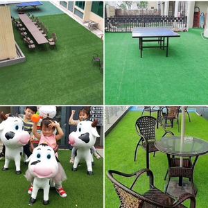 Césped Artificial de Plástico para Jardín de Infancia, Bodas al Aire Libre, Modelo Verde F - Product Image 3