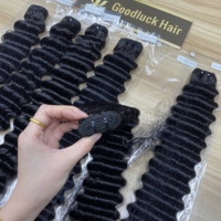 Lots de Cheveux Humains Naturels Bruts Non Traités 100% Ondulés Profonds avec Closure – Vente en Gros de Mèches Naturelles