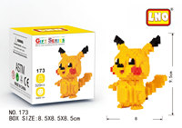 Jeu de construction en diamant en gros assemblage Pokemoner figurines jouets pour enfants