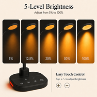 Lampe de table LED réglable pour la maison avec 5 modes de couleur, luminosité variable et minuterie d'extinction