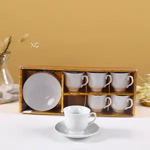 Toptan bardak ve altlıklar seramik kahve fincan seti porselen çay fincanları