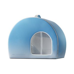 Casa Iglú para Mascotas de Tela Oxford Ecológica, Fresca para Verano, con Patrón Sólido, Transpirable, con Aire Acondicionado para Perros, en Caja - Product Image 1