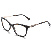 Monture de lunettes classiques œil-de-chat Elan Optical YB8509, très vendue, pour femme, monture intégrale en acétate avec métal, livraison rapide