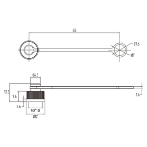 حماية غبار M8 لأغطية الغبار M8 قبعات حماية للذكور مع حزام IP67 مقاوم للماء - Product Image 2