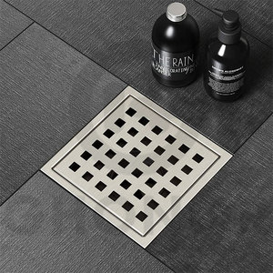 Bathroom Floor Flat <strong>Metal</strong> Cross Flooring Tiles Water <strong>Drain</strong> Removable <strong>Covers</strong> for Floor <strong>Drains</strong> - Product Image 5