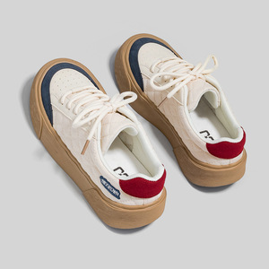 Nouvelles chaussures en toile à semelle épaisse au design unique pour femmes, très polyvalentes, pour l'école, mignonnes, tendance, respirantes et élégantes - Product Image 6