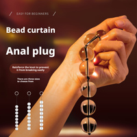 Perles anales en verre cristal transparent, jouet sexuel pour adultes, masturbation en chambre, exercice BDSM, dilatateur, corde vibrante, équipement de bondage