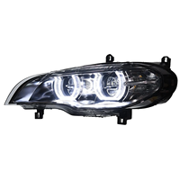 JY pour BMW X5 E70 2008 à 2013, feux de jour à LED, phares à double tonalité Angel Eye, assemblages de phares, stock local, plug-and-play