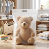 Sac à fermeture éclair décoratif avec poignée, sac à fermeture éclair en plastique transparent avec poignée pour cadeaux, artisanat, petits accessoires, emballage