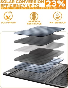 แผงโซลาร์เซลล์พับได้ 45W 50W สำหรับรถบ้าน แคมป์ปิ้งแบบออฟกริด ชาร์จไฟได้ คุณภาพสูง โมโน ETFE ผลิตตามสั่งจากจีน - Product Image 3