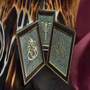 Artisanat indien de haute qualité, cadre en pyrite et sélénite, décoration d'intérieur, cadeau et artisanat, prix de gros - Product Image 1