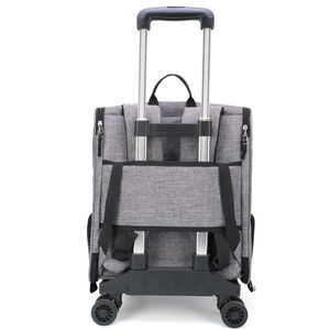 Pet Carrier Cat Dog Rolling Suitcase Oxford Cloth Foldable Portable With Wheel Travel Use - Product Image 5