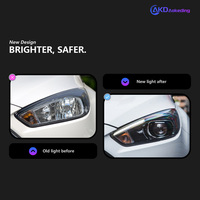 Phares BBA pour Ford Focus Version US Modifiée RS 2015, Lentille de projecteur haute puissance, Clignotant dynamique DRL, Pièces automobiles
