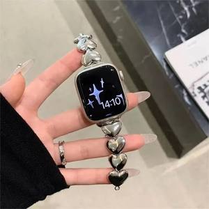 Correa de reloj de lujo Love Asteroid de acero inoxidable para Apple <span class=keywords><strong>Watch</strong></span> Series 6, 7 y 8 - Product Image 5