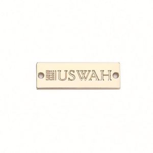 Custom Gold Eco-Friendly Press Clothing Labels Brand Logos Tags Garment <b>Accessories</b> for Clothing - Product Image 2