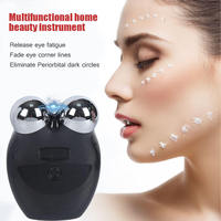 Rouleau de massage micro-courant USB portable en alliage d'aluminium pour éliminer le double menton, lifting et tonification du visage, utilisation à domicile/bureau/en voyage