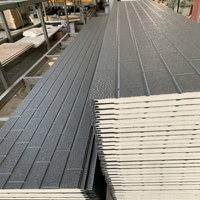 Panneau mural sandwich en acier EPS de couleur brique, imperméable, anti-corrosion, 20 mm, pour la rénovation de bâtiments et les façades
