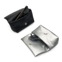 Étui à lunettes personnalisé avec logo magnétique, étui à lunettes de soleil portable, étui à lunettes en cuir PU souple