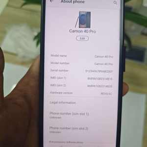 Teléfono inteligente para juegos Camon40 Pro, superventas a bajo precio, con pantalla grande de 7.3 pulgadas, doble SIM y doble modo de espera - Product Image 5