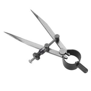 Outil de traçage circulaire pour sculpture sur cire, gabarit de marquage de lignes pour artisanat DIY, outil en cuir, diviseur à ressort, rapporteur, pied à coulisse - Product Image 5