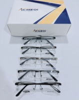 Assortiment de 10 modèles de lunettes optiques pour hommes Montures mixtes en métal et acétate Montures demi et complètes