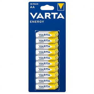 แบตเตอรี่อัลคาไลน์ วาร์ต้า เอนเนอร์จี AA แพ็ค 30 ก้อน ผลิตในเยอรมนี - Product Image 3