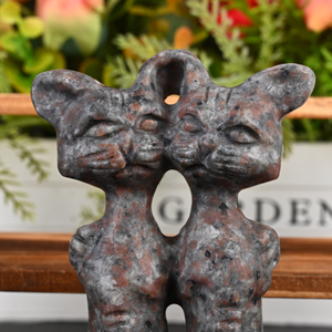 Sculptures d'animaux en cristal naturel en gros, nouvelles créations, pierres de guérison, sculpture de chat en cristal pour la décoration - Product Image 5