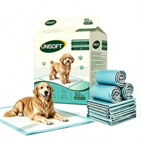 UNISOFT Coussinets d'apprentissage jetables personnalisés à marque privée pour chiots, super absorbants, anti-fuites, extra grands, pour chiens
