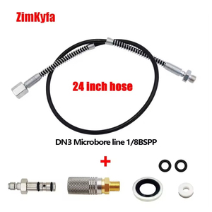 Tuyau micro-perforé DN3 en acier inoxydable haute pression de 24 pouces avec adaptateur de raccord rapide femelle 1/8BSPP, personnalisable OEM - Product Image 2