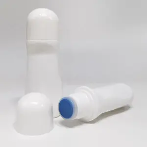 65ml एचडीपीई प्लास्टिक खाली सफेद बुना कपड़ा निब Applicator Dauber बोतल आर्क के साथ पेंच टोपी