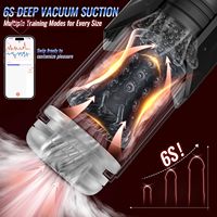 Einseo Männlicher Masturbator Sexspielzeug für Männer mit Telefonhalterung - KI-Synchronisierte Wasserdichte Penispumpe mit 7 Saug- & 7 Stoßmodi