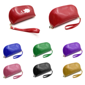 Fashion <strong>Red</strong> <strong>Leather</strong> Hand Bags for Women Pouch Bag Key Holder Wristlet Phone Wallet for Lady Coin <strong>Purse</strong> - Product Image 1