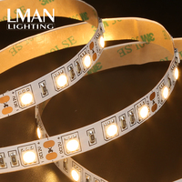 Bande lumineuse LED de 5 mètres, haute luminosité, pour salon intérieur, IP65, SMD5050, 60 LED/m, largeur 10 mm, DC12V/24V, 10W, certifiée ETL