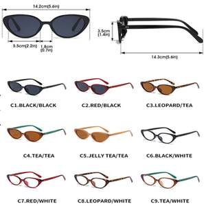 Gafas de Sol Personalizadas con Logotipo, Moda Vintage 2025, Montura de PC con Remaches, Protección UV400, Diseño Ojo de Gato Pequeño, Unisex - Product Image 5