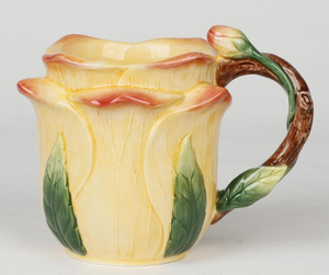 ถ้วยนมเซรามิกพร้อมช้อนดีไซน์กุหลาบโรแมนติกของขวัญวันวาเลนไทน์ที่สมบูรณ์แบบ - Product Image 2